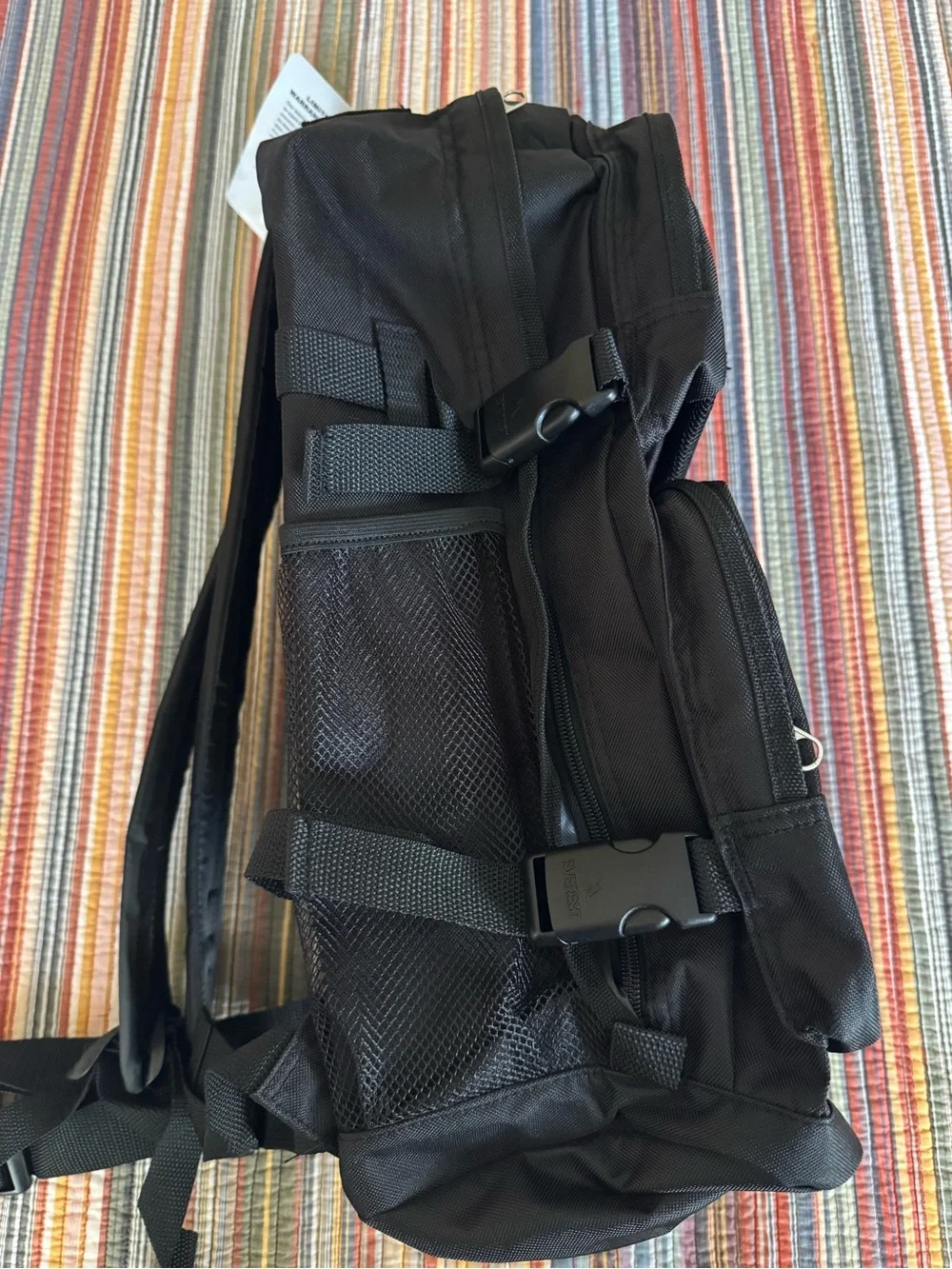 Everest Oversized Deluxe Backpack 3045R Black NWT travel hiking outdoor